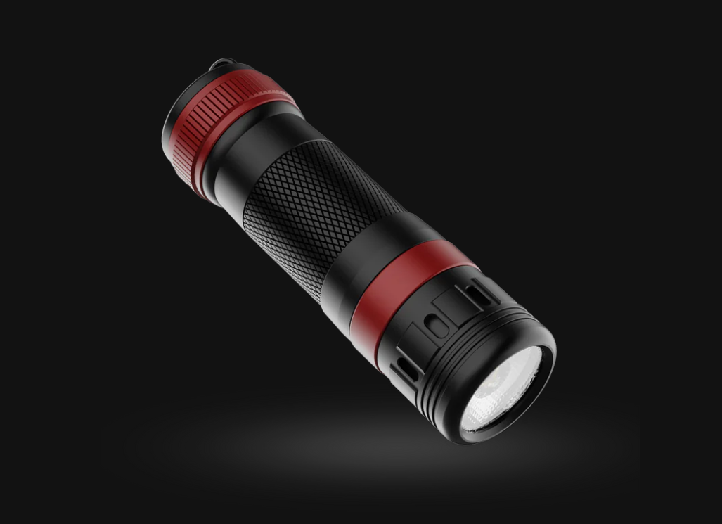 SUBLZT Ultra Compact Safety Torch with Built-In Laser (Class 3a laser - 5mW)